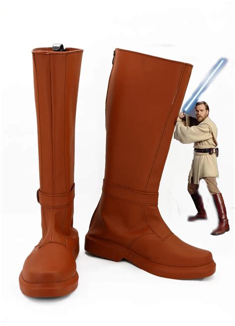 star wars museum replicas jedi obi-wan kenobi boots size 13|obi wan kenobi jedi boots.